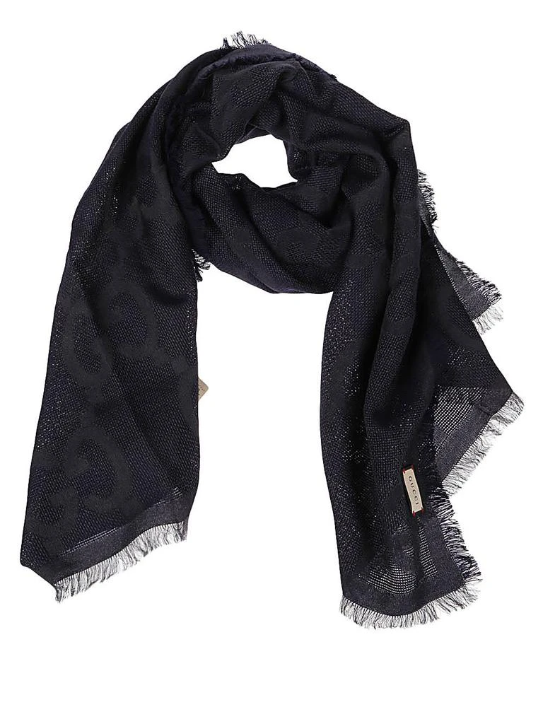 商品Gucci|Gucci Scarfs Black,价格¥3187,第2张图片详细描述