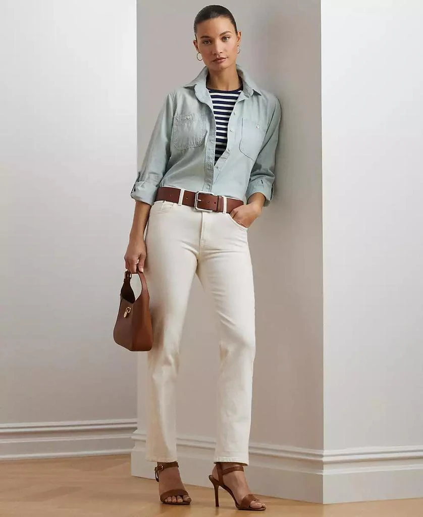 商品Ralph Lauren|Cotton Chambray Shirt,价格¥858,第4张图片详细描述