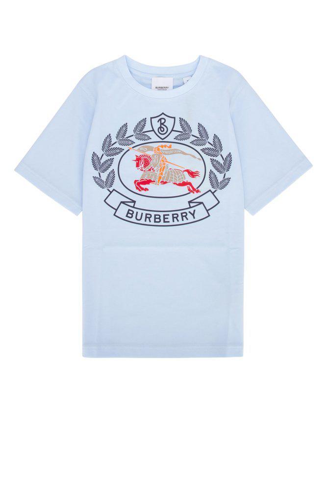 商品Burberry|Burberry Kids Equestrian Knight Print Crewneck T-Shirt,价格¥1326-¥1342,第1张图片