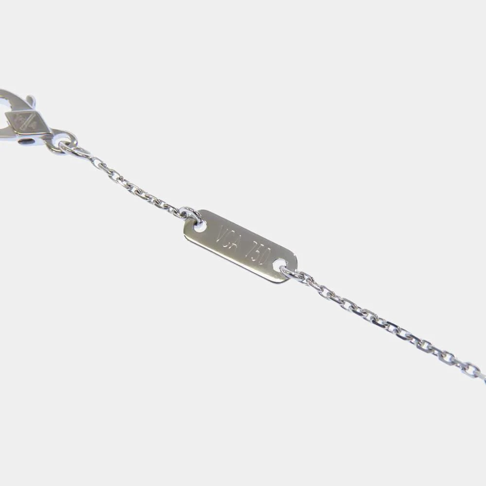 商品[二手商品] Van Cleef & Arpels|Van Cleef & Arpels Socrates Flower 18K White Gold Diamond Necklace,价格¥24780,第4张图片详细描述