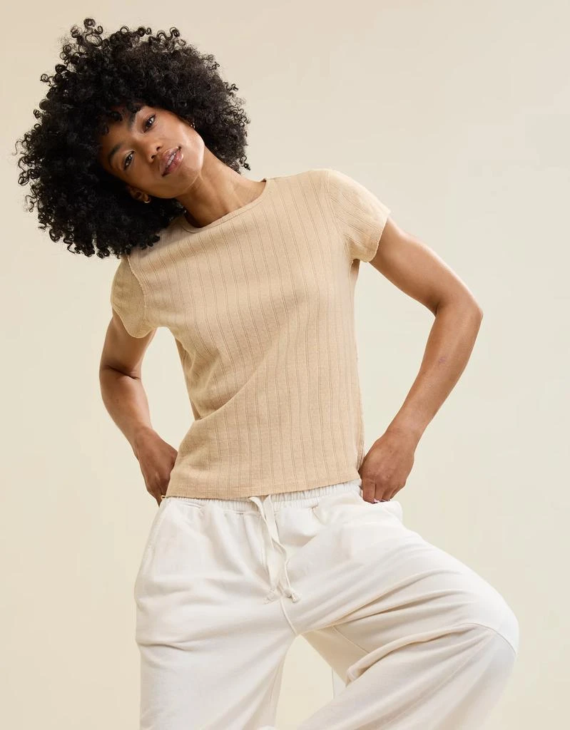 商品Aerie|Aerie Pointelle Vintage T-Shirt,价格¥76,第1张图片
