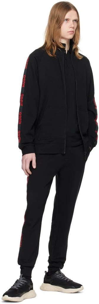 商品Hugo Boss|Black Cuffed Sweatpants,价格¥926,第4张图片详细描述