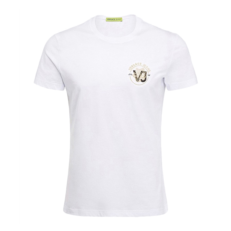 VERSACE JEANS 范思哲牛仔 白色棉男士T恤 B3GTA76R-36610-003商品第3张图片规格展示