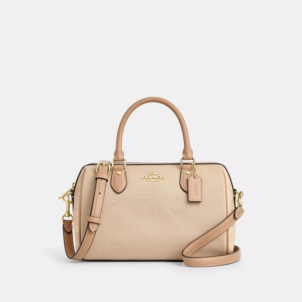 商品Coach|Rowan Satchel Bag In Colorblock,价格¥1252,第1张图片