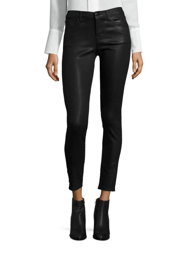 商品J Brand|620 Mid-Rise Super Skinny Coated Jeans,价格¥1692,第1张图片