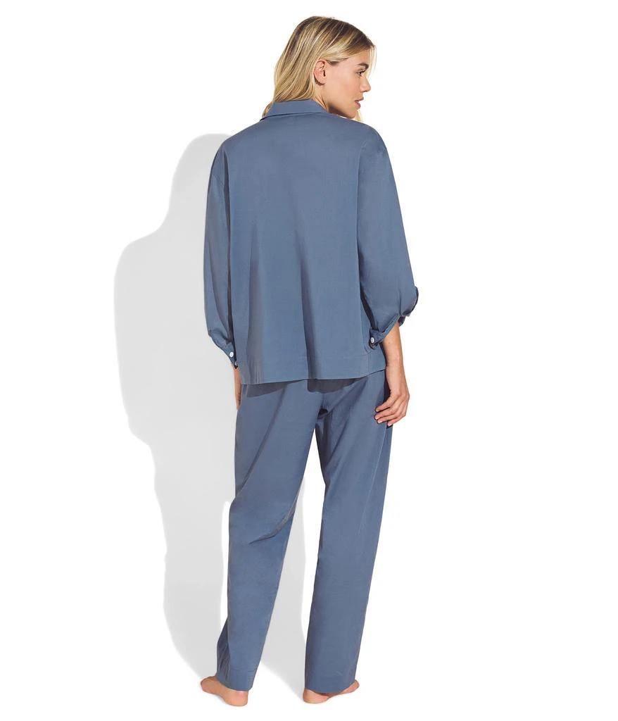 商品Eberjey|Organic Sandwashed Cotton Solid - The Long PJ Set,价格¥1506,第2张图片详细描述