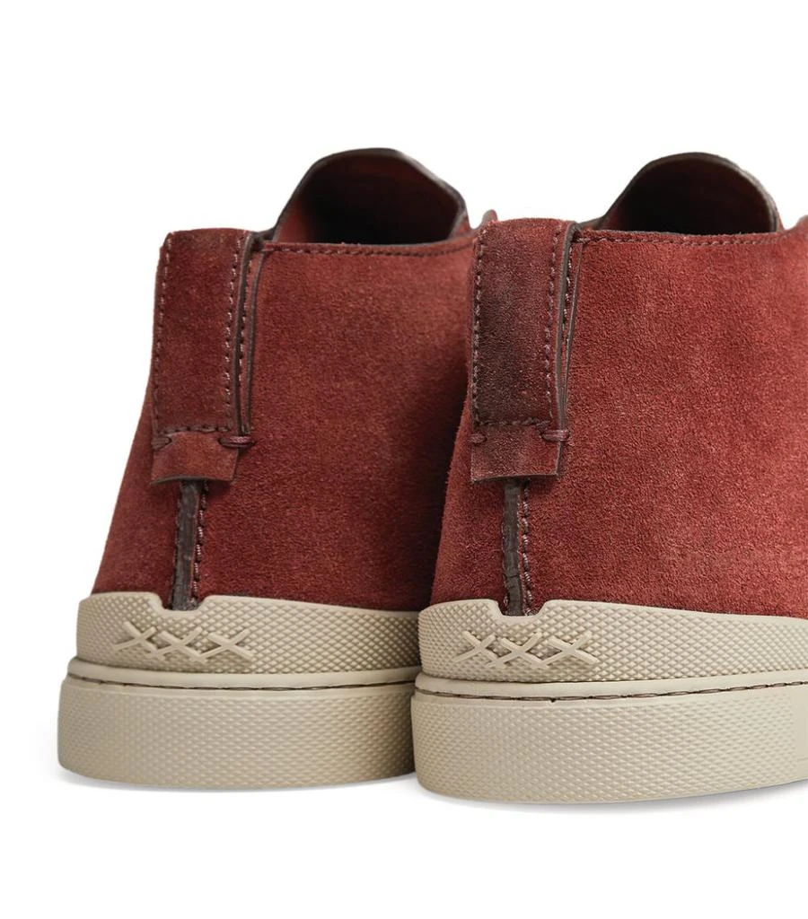 商品Zegna|Suede High-Top Sneakers,价格¥6427,第5张图片详细描述