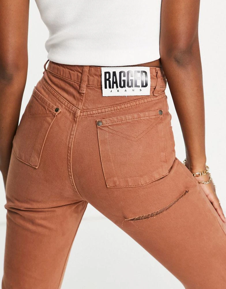 商品The Ragged Priest|The Ragged Priest high waisted mom jeans in brown,价格¥79,第3张图片详细描述