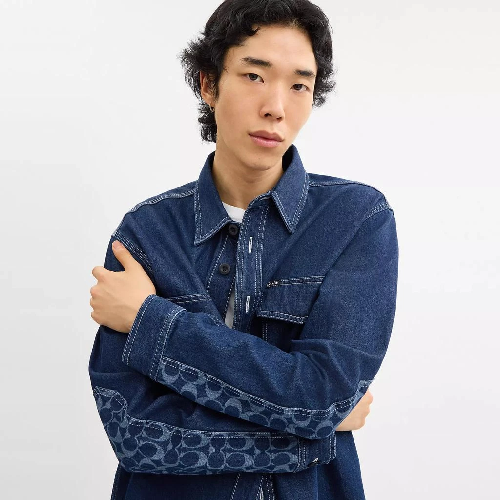 商品Coach|Denim Overshirt,价格¥1380,第3张图片详细描述