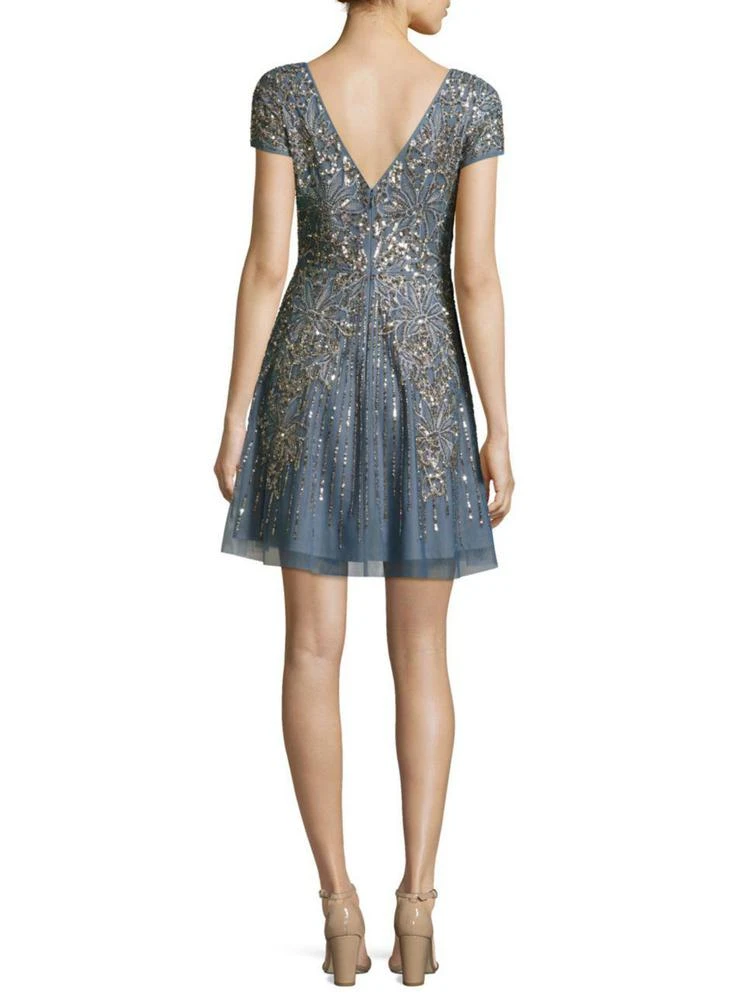 商品Aidan Mattox|Beaded Fit-&-Flare Cocktail Dress,价格¥1455,第2张图片详细描述