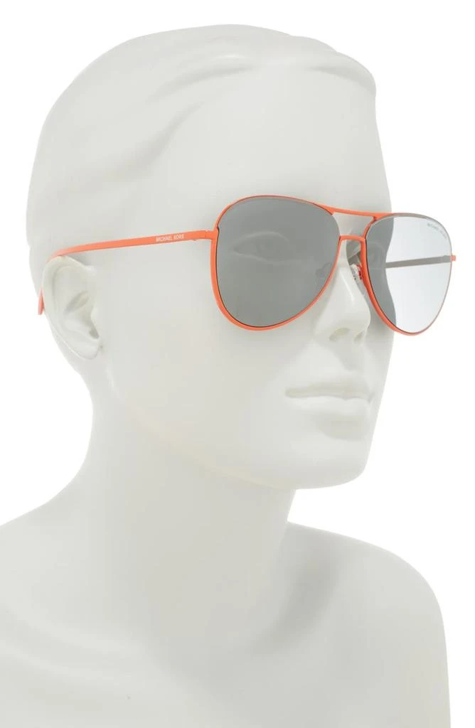 商品Michael Kors|Kona Sport Luxe 59mm Pilot Sunglasses,价格¥488,第3张图片详细描述