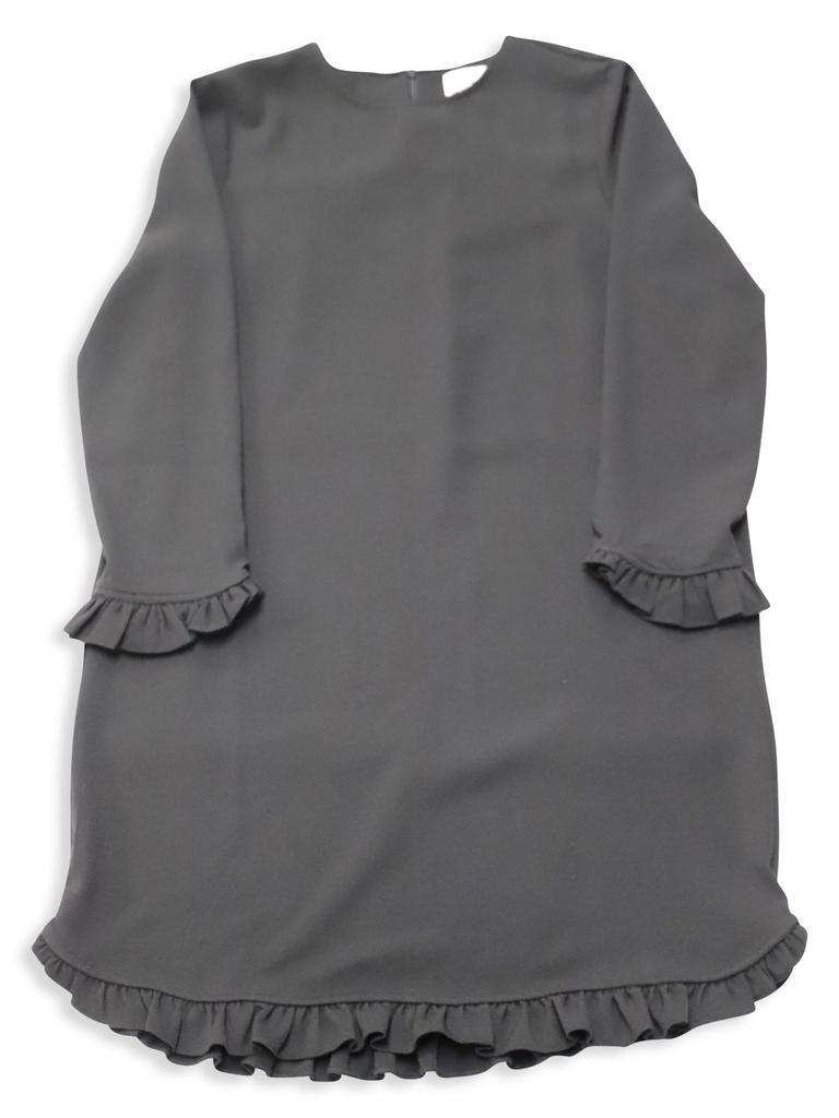 商品[二手商品] Ganni|Ganni Ruffle-Trimmed Mini Dress In Black Polyester,价格¥1332,第4张图片详细描述