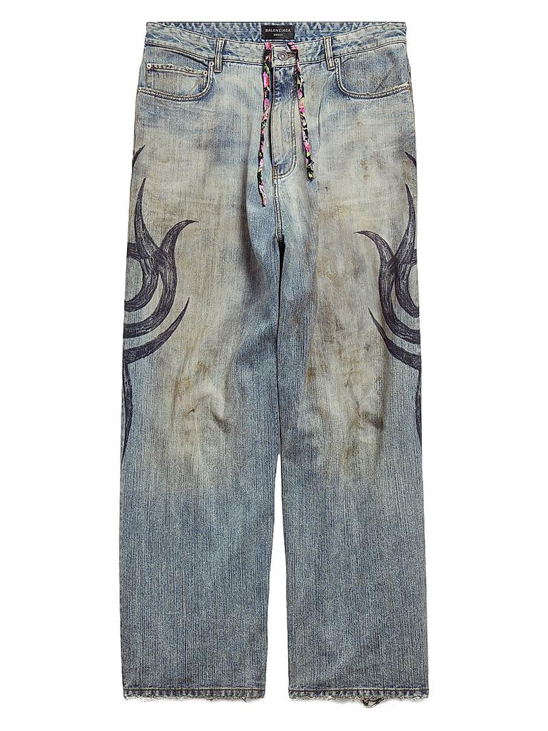 Balenciaga Y2k Stretched Knee Baggy Pants - Free Shipping