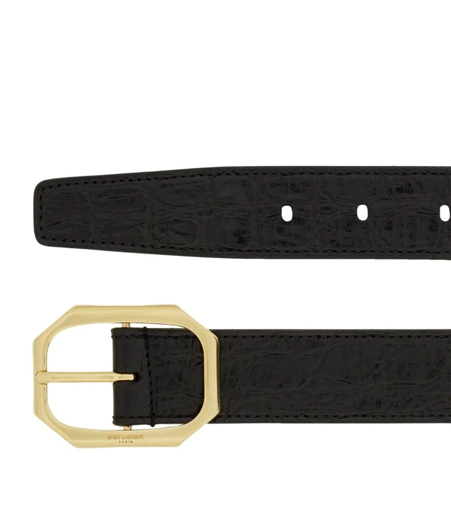 商品Yves Saint Laurent|Leather Octagonal Belt,价格¥4556,第2张图片详细描述