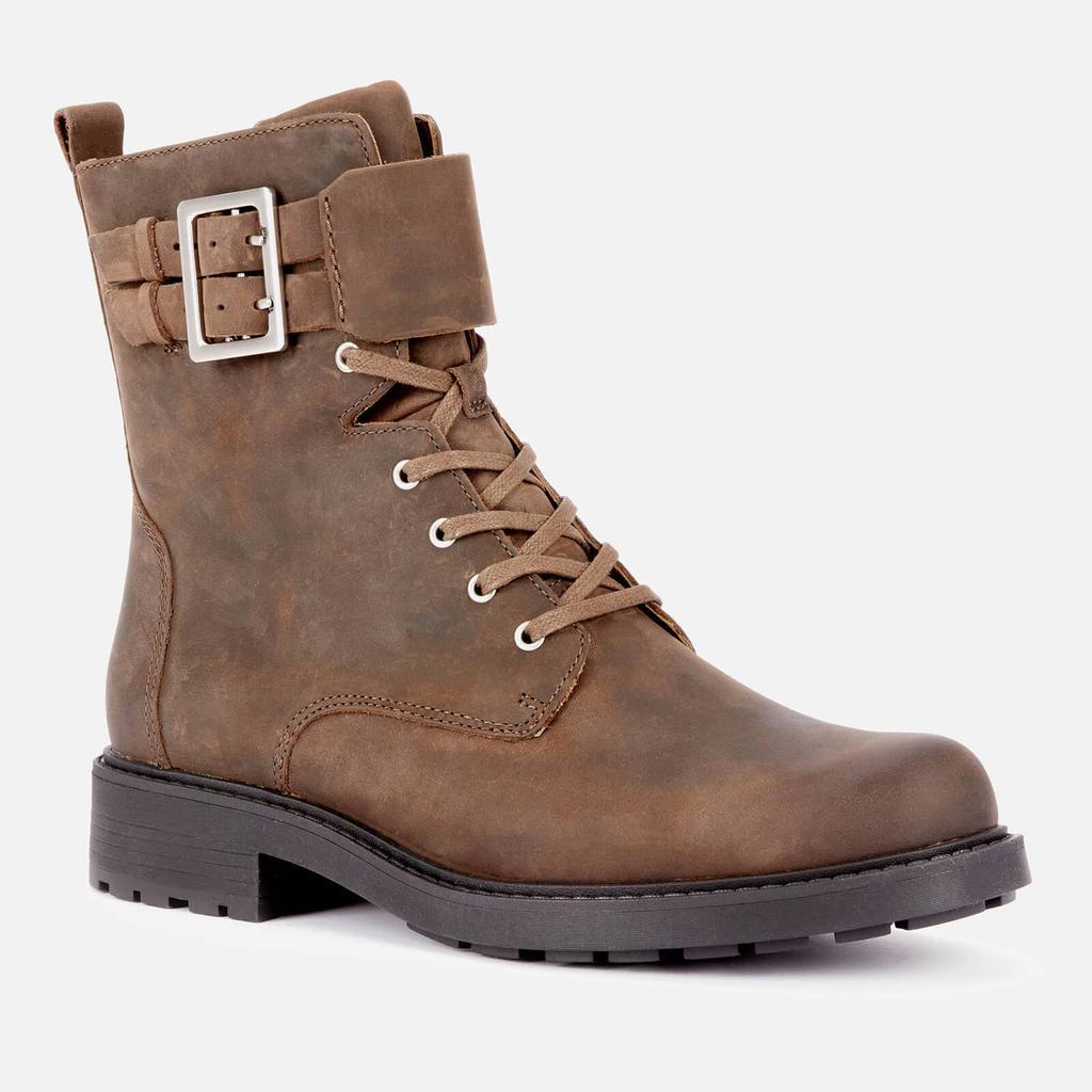 商品Clarks|Clarks Women's Orinoco 2 Leather Lace Up Boots - Dark Olive,价格¥437,第4张图片详细描述