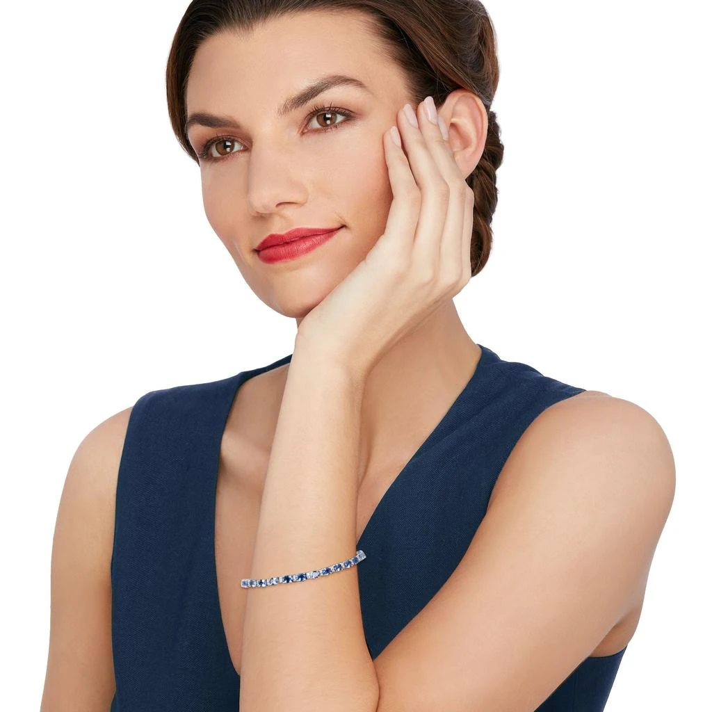 商品Ross-Simons|Ross-Simons Tanzanite and . Diamond Bracelet in 14kt White Gold,价格¥13396,第2张图片详细描述