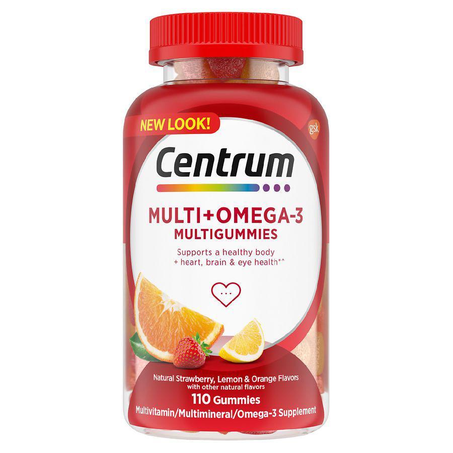 商品Centrum|成人复合维生素软糖含有Omega 3 草莓/柠檬/橙子,价格¥157,第1张图片