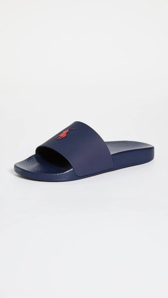 商品Ralph Lauren|Polo Ralph Lauren Polo Slides,价格¥428,第3张图片详细描述