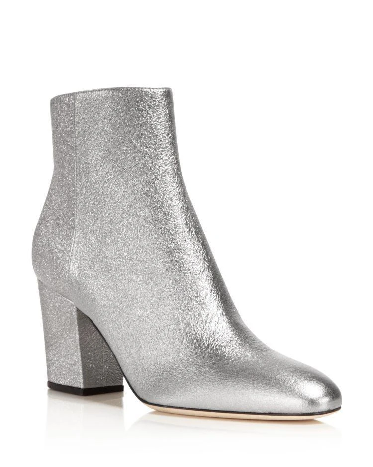 商品Sergio Rossi|Women's Virginia Metallic High Block Heel Booties - 100% Exclusive,价格¥2679,第1张图片