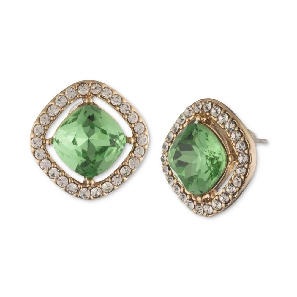 商品Givenchy|Silver-Tone Light Sapphire Crystal Button Earrings,价格¥142,第1张图片