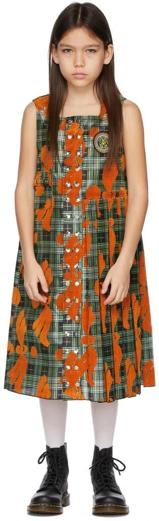 商品CHOPOVA LOWENA|Kids Orange & Green Kilt Dress,价格¥855,第2张图片详细描述