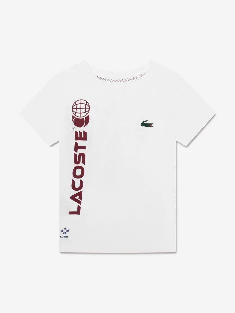 商品Lacoste|Lacoste Boys Tennis Logo T-Shirt in White,价格¥249,第1张图片