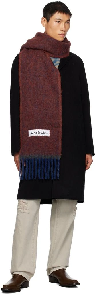 商品Acne Studios|Red & Blue Fringe Scarf,价格¥1110,第3张图片详细描述