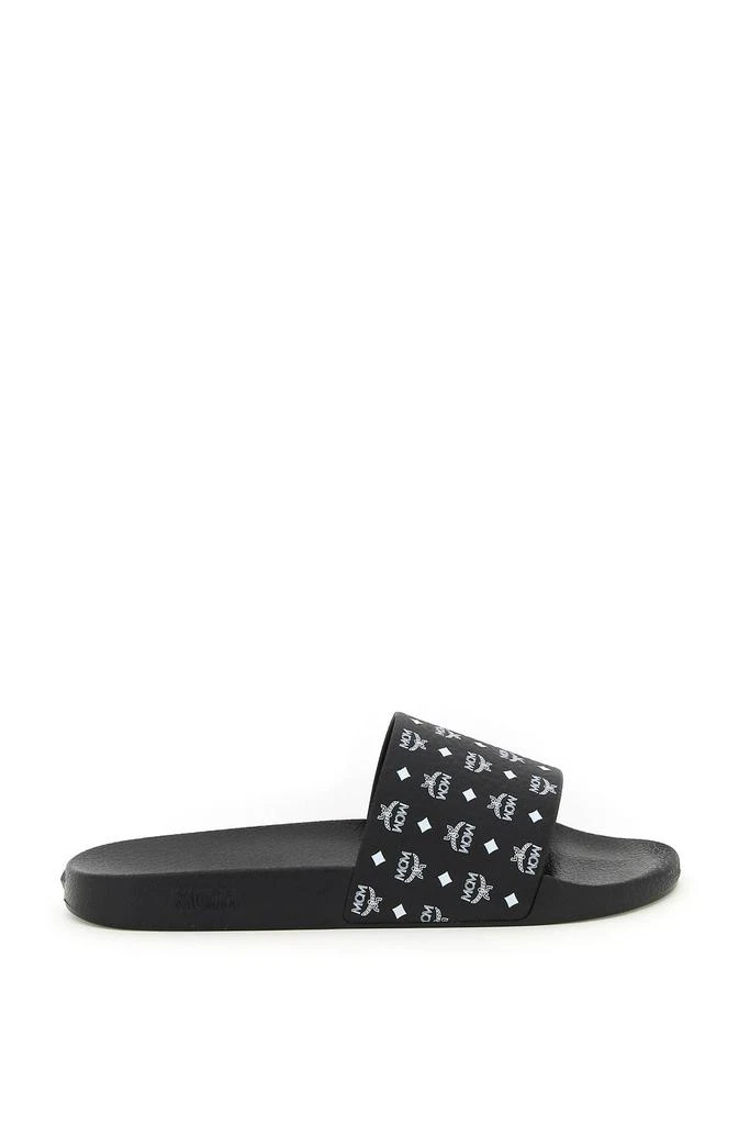 商品MCM|Mcm monogram print rubber slides,价格¥808,第1张图片