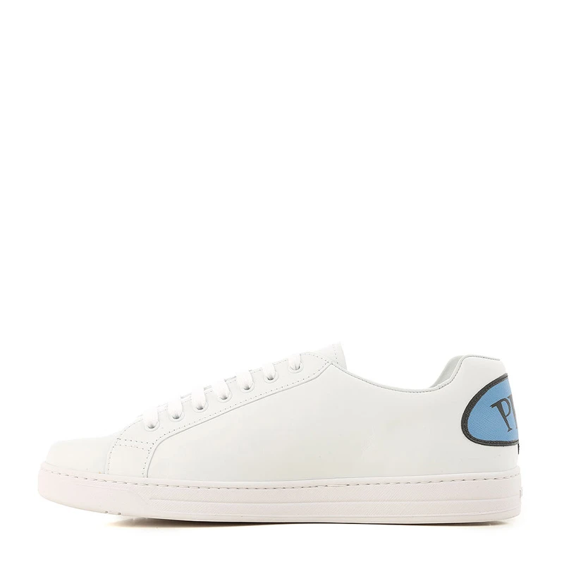 Prada 普拉达 男士皮革圆头logo印花鞋尾经典百搭休闲板鞋 4E3299-3KE5-F0744 商品