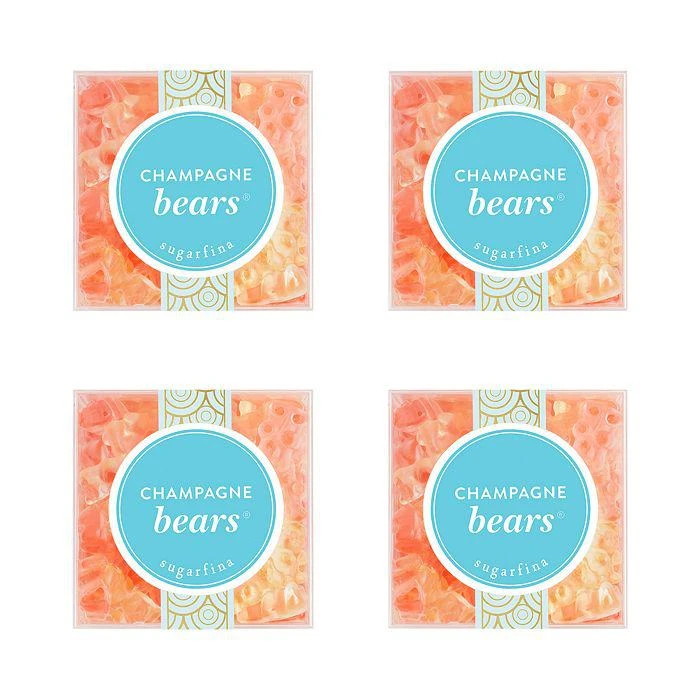 商品Sugarfina|Champagne Bears®, Small Cube - Set of 4,价格¥284,第1张图片