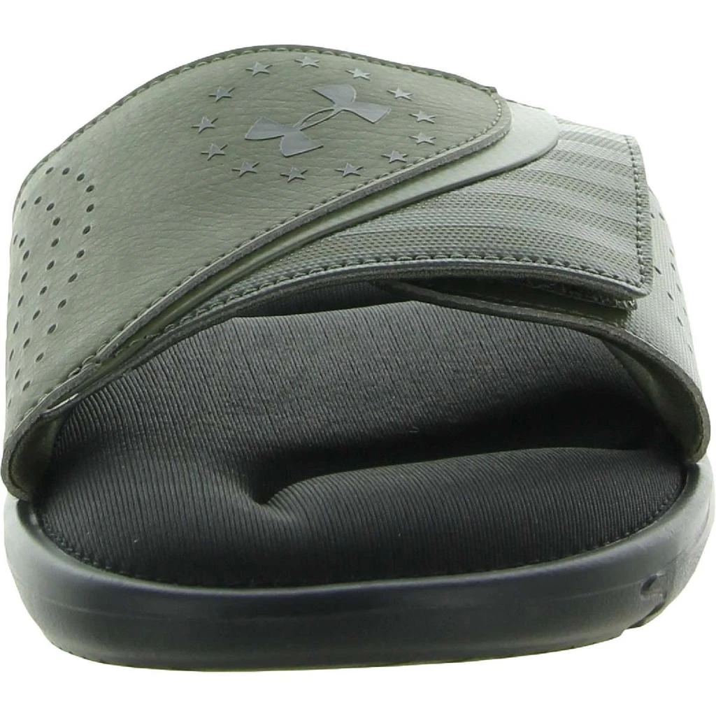 商品Under Armour|Under Armour Mens Ignite Freedom Open Toe Slip On Slide Sandals,价格¥115,第2张图片详细描述