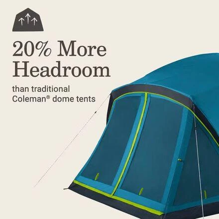 商品Coleman|Skydome Screen Room Tent: 6-Person 3-Season,价格¥3209,第4张图片详细描述