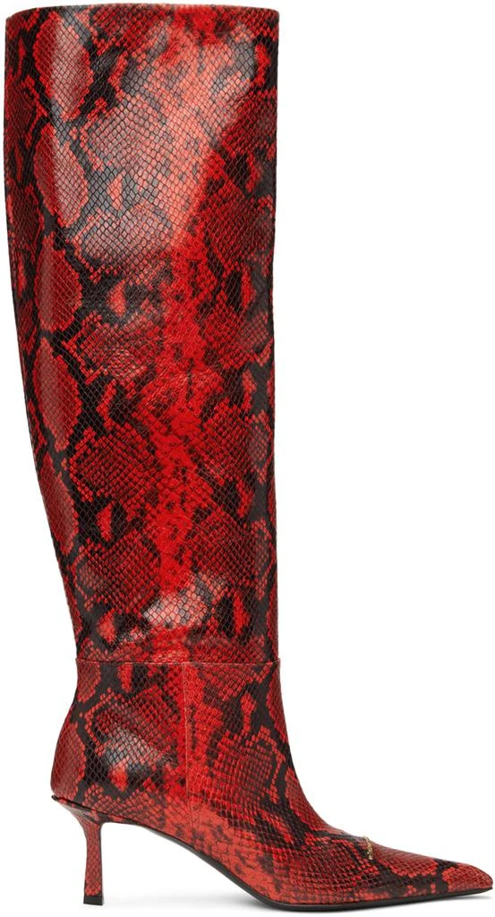 商品Alexander Wang|Red Viola Slouch Boots,价格¥11033,第1张图片