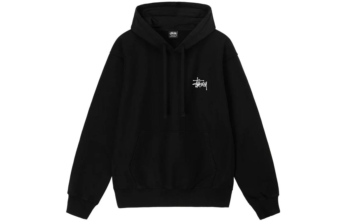 商品[国内直发] STUSSY|Basic StÜssy Pigment Dyed Hoodie 字母Logo印花加绒连帽套头卫衣 男女同款,价格¥1520,第3张图片详细描述