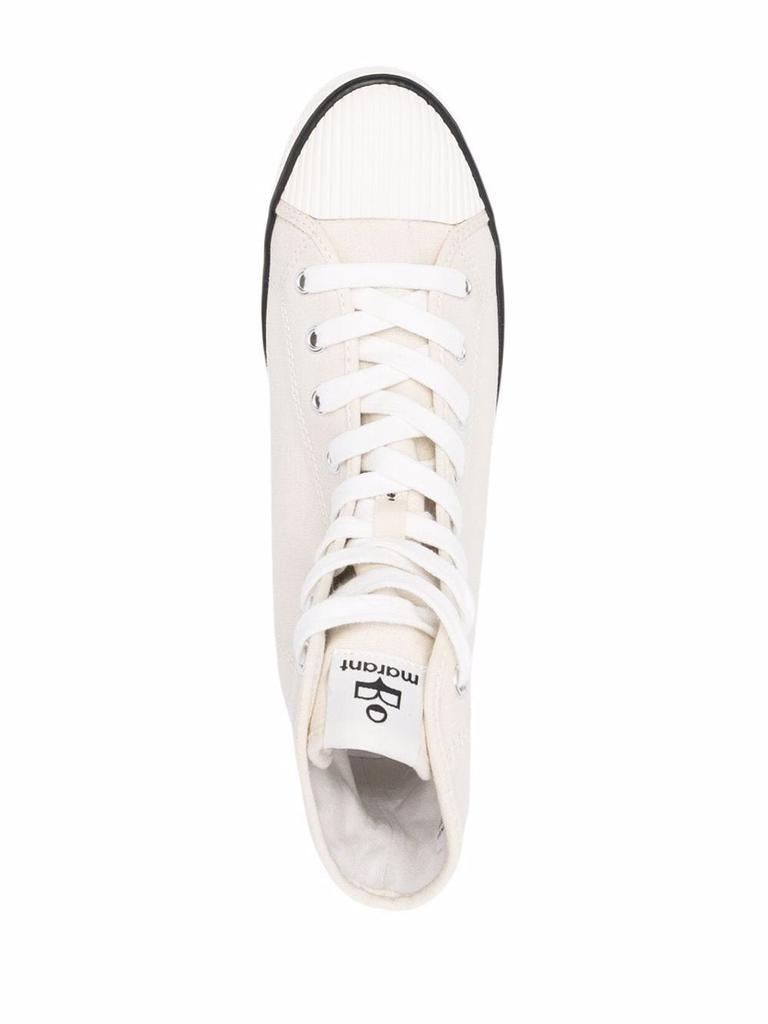 ISABEL MARANT logo-print lace-up sneakers商品第4张图片规格展示