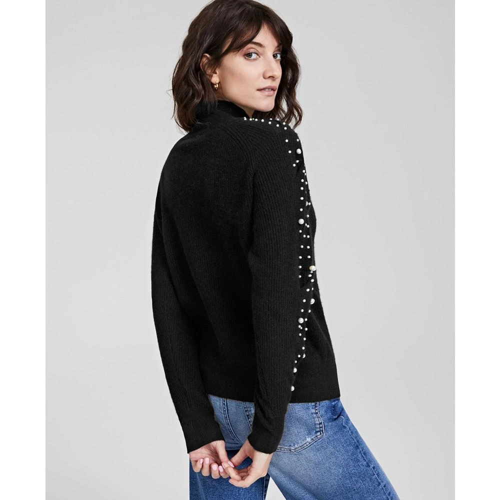 商品Charter Club|Women's 100% Cashmere Embellished Sweater, Created for Macy's,价格¥820,第2张图片详细描述