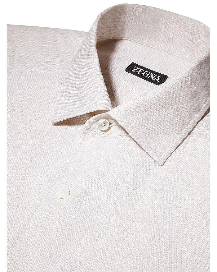 商品Zegna|Pure Linen Long Sleeve Shirt,价格¥6605,第3张图片详细描述