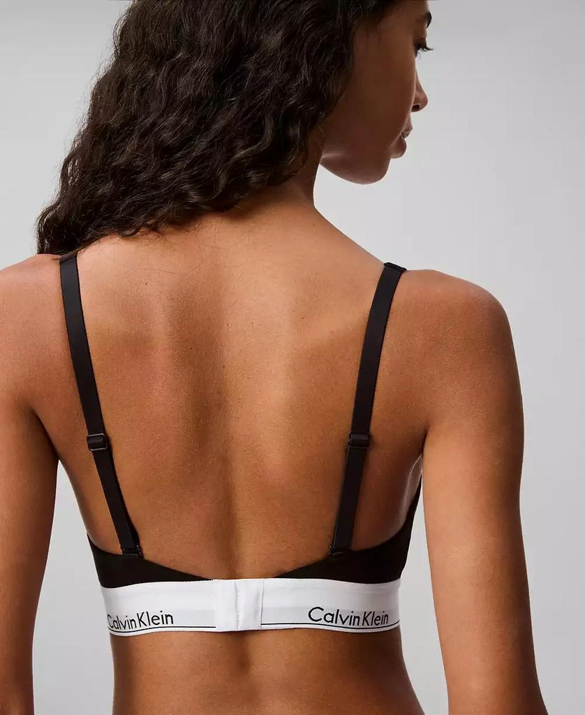 商品Calvin Klein|Calvin Klein Women's Modern Cotton Lightly Lined Bralette QF7586,价格¥299,第2张图片详细描述