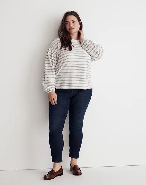 商品Madewell|Cotton Long-Sleeve Tee in Stripe,价格¥516,第1张图片