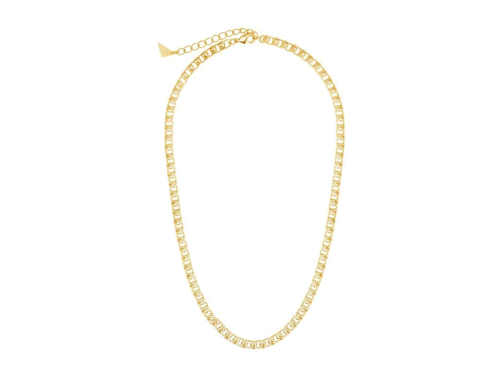 商品Sterling Forever|Interlocking Curb Chain Necklace,价格¥412,第2张图片详细描述