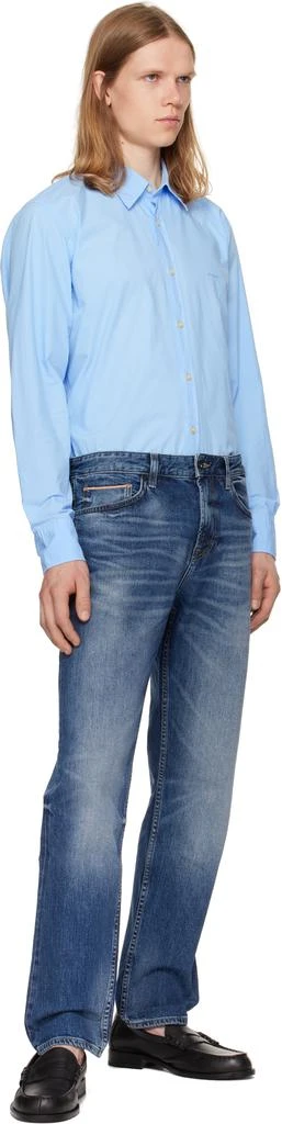 商品Hugo Boss|海军蓝 Maine Regular-Fit Selvedge Denim 牛仔裤,价格¥1854,第4张图片详细描述