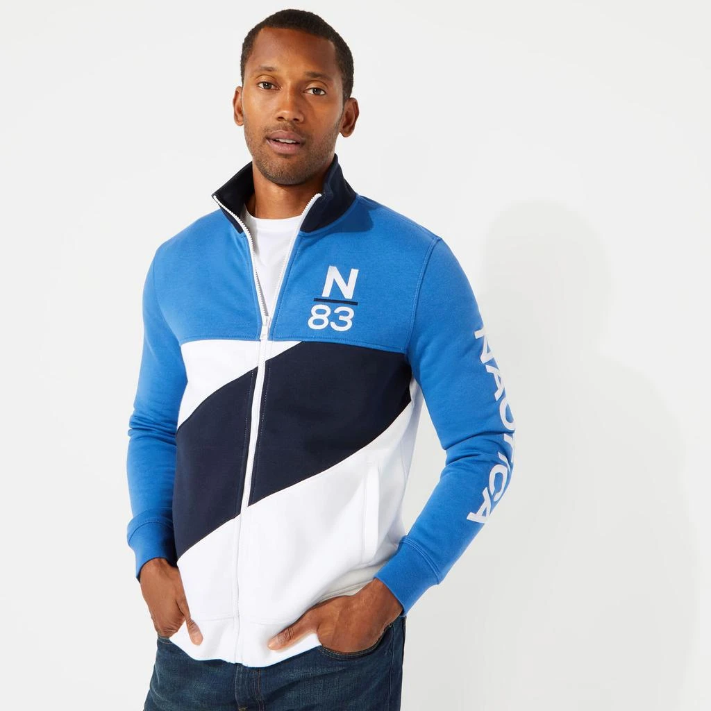 商品Nautica|Nautica Pieced Colorblock Track Jacket,价格¥319,第1张图片