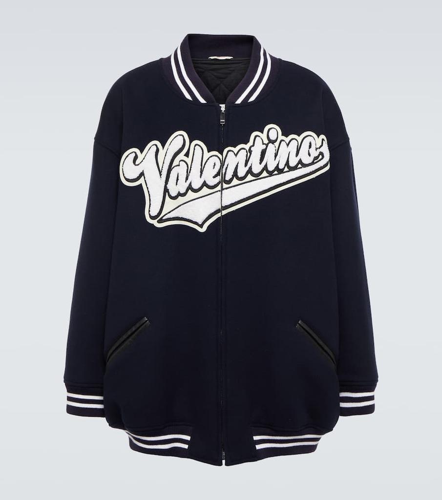 商品Valentino|大廓形初剪羊毛棒球夹克,价格¥19733,第1张图片