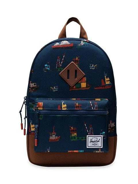 商品Herschel Supply|Kid's Little Herschel | Kid Heritage Tug Boats Print Backpack,价格¥299,第1张图片