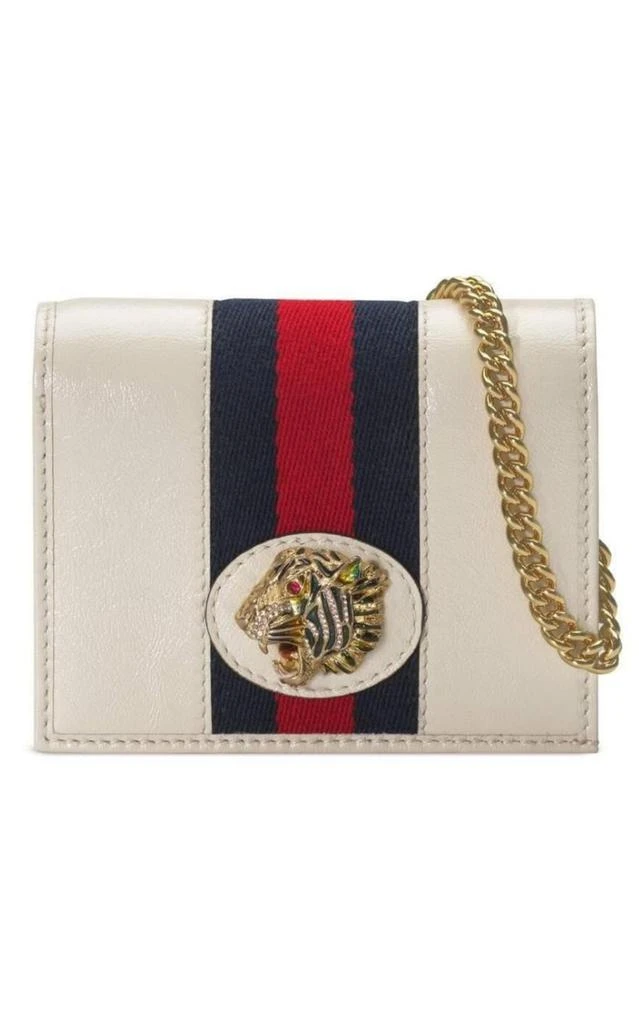 商品Gucci|White Rajah Chain Card Case Wallet,价格¥6326,第1张图片