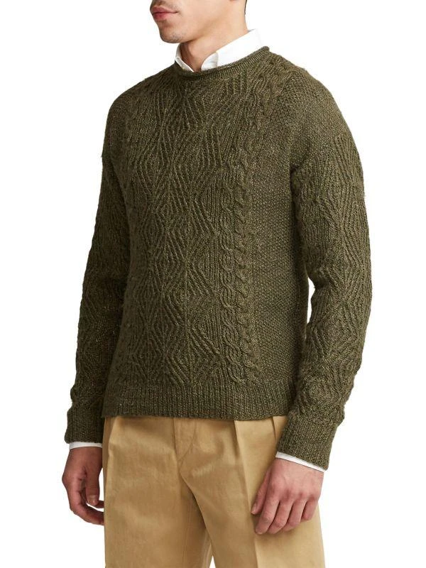 商品Ralph Lauren|Silk Blend Cable Knit Sweater,价格¥2737,第3张图片详细描述