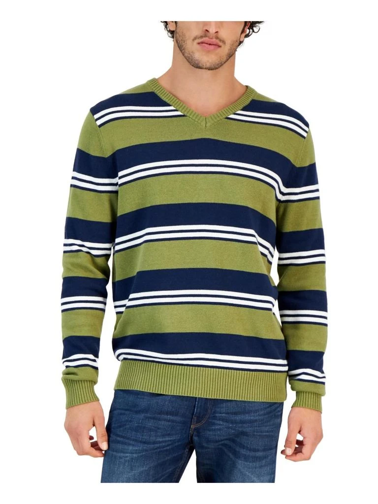 商品Club Room|Mens Cotton V-Neck Pullover Sweater,价格¥155,第1张图片