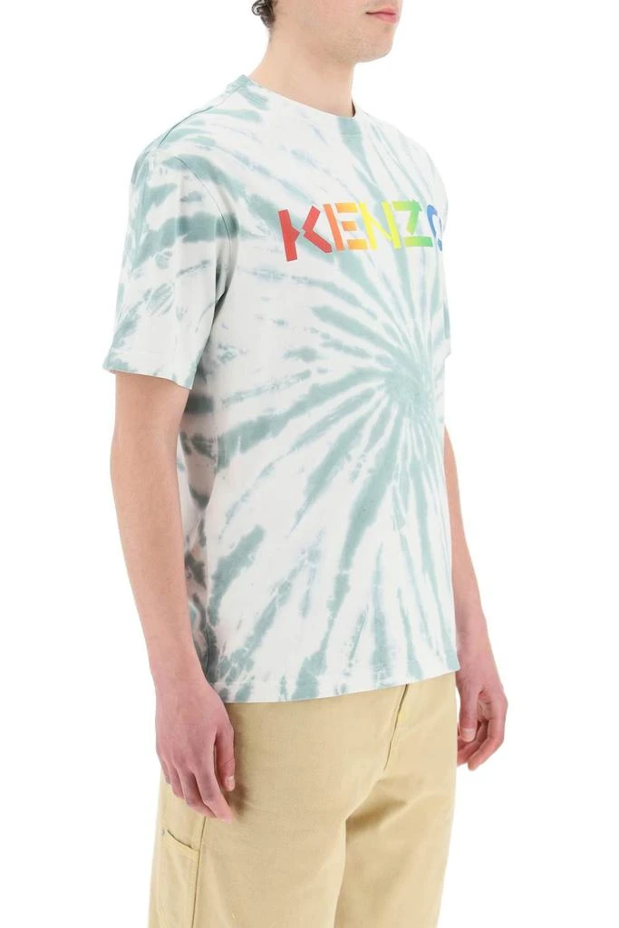 商品Kenzo|TIE-DYE T-SHIRT WITH RAINBOW LOGO,价格¥739,第3张图片详细描述