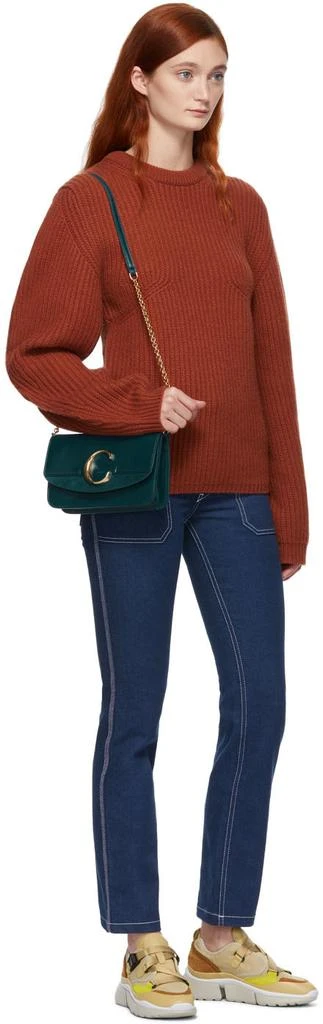 Navy 'Chloé C' Chain 斜挎包 商品
