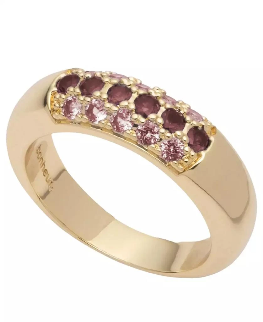 商品BONHEUR JEWELRY|Addison Pink Red Crystal Band Ring,价格¥586,第1张图片